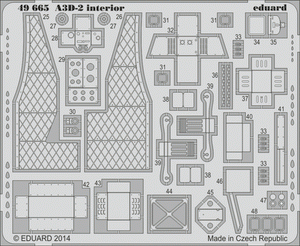 Eduard 49665 A3D-2 interior S. A. TRUMPETER 1/48 – immagine 2