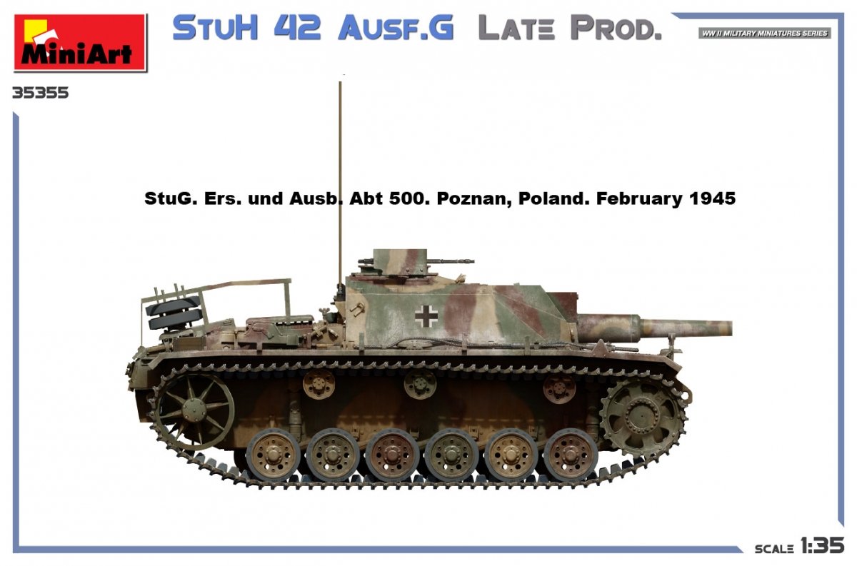 MiniArt 35355 StuH 42 Ausf. G LATE PROD 1/35 – zdjęcie 10