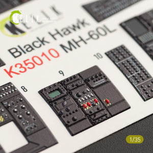 KELIK K35010 MH-60L BLACK HAWK INTERIOR 3D DECALS FOR KITTY HAWK KIT 1/35 – imagen 7
