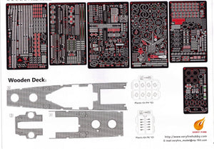 Very Fire VF350921DX U.S. Navy Light Cruiser USS Birmingham CL-62 DX ( Deluxe edition ) 1/350 – imagen 3