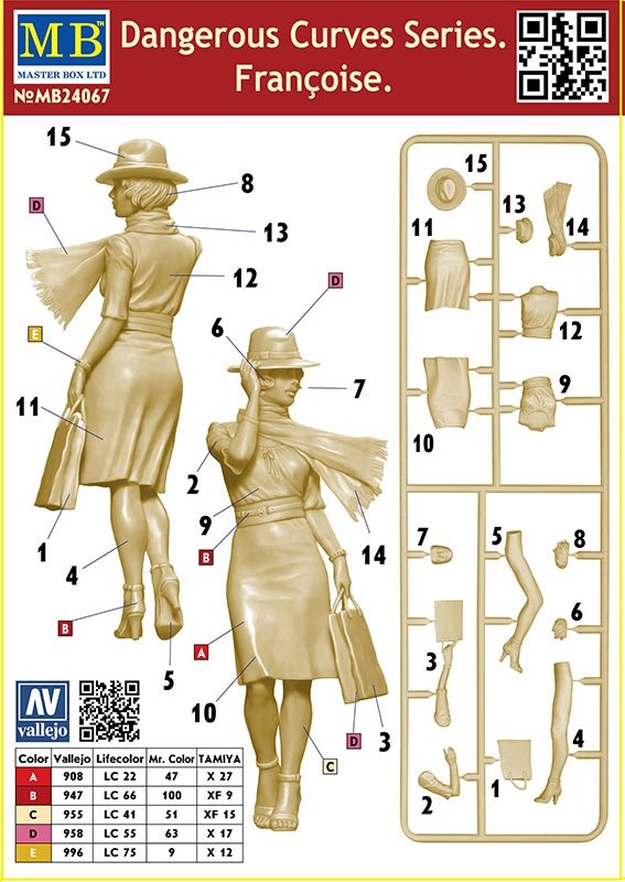 Master Box 24067 Dangerous Curves: Francoise 1/24 – zdjęcie 3