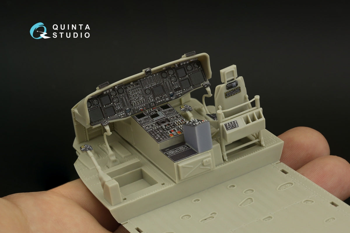 Quinta Studio QD+35108 MH-60L 3D-Printed &amp;amp; coloured Interior on decal paper (Kitty Hawk) (with 3D-printed resin parts) 1/35 – imagen 8