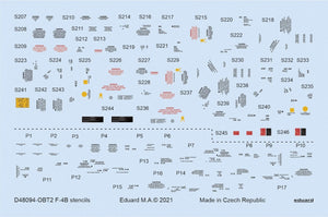 Eduard D48094 F-4B stencils TAMIYA 1/48 – imagen 2