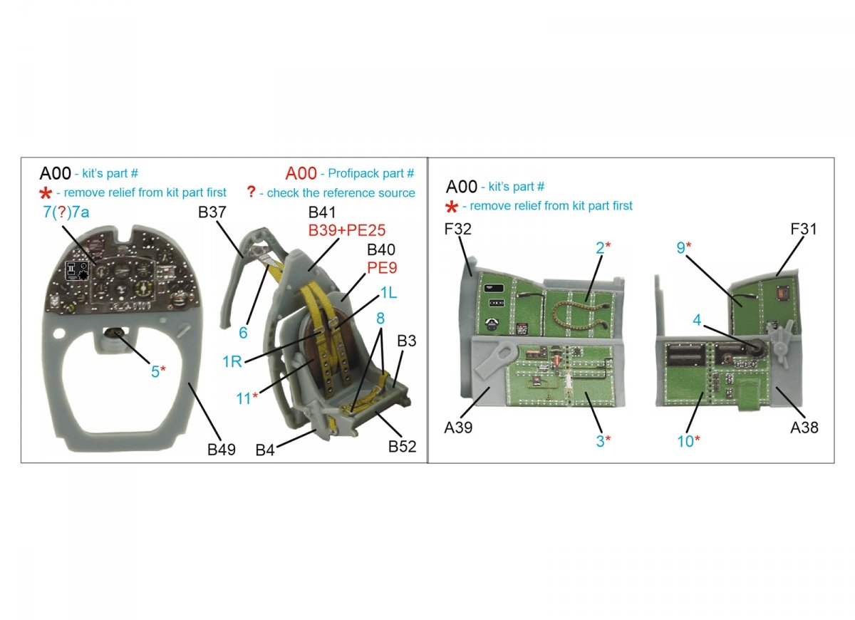 Quinta Studio QD72043 Spitfire Mk.VIII 3D-Printed &amp;amp; coloured Interior on decal paper (Eduard) 1/72 – Bild 2