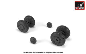 Armory Models AW48037 Yak-28 wheels w/ weighted tires 1/48 – imagen 4