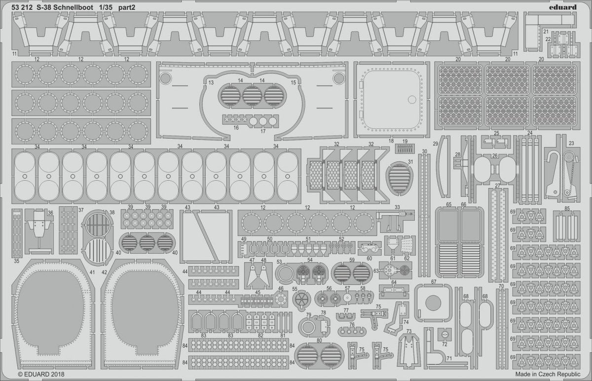 Eduard 53212 S-38 Schnellboot ITALERI 1/35 – imagen 2