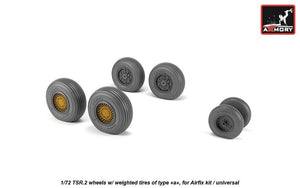 Armory Models AW72414 BAC TSR.2 wheels w/ weighted tires, type “a” (DL) 1/72 – Bild 2