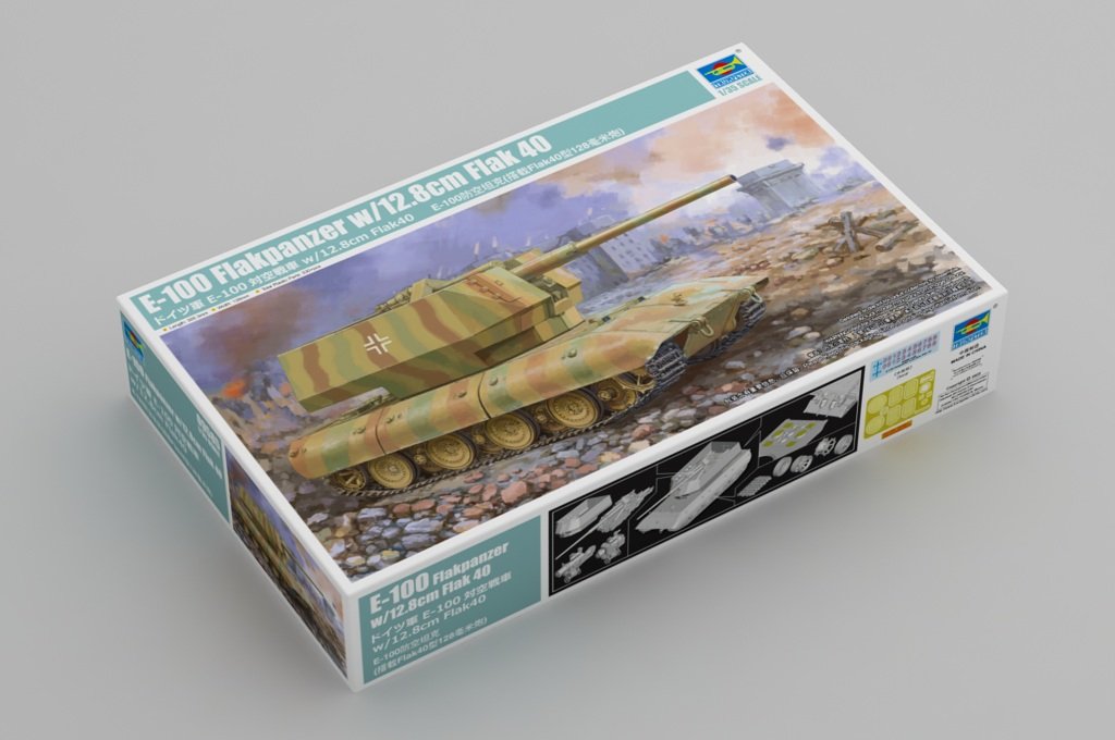 Trumpeter 09585 E-100 Flakpanzer w/12.8cm Flak 40 1/35 – zdjęcie 2