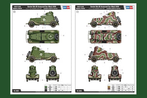 Hobby Boss 83883 Soviet BA-20 Armored Car Mod.1939 1/35 – immagine 4