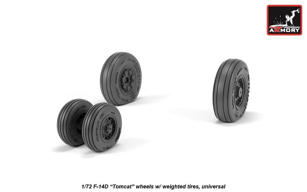 Armory Models AW72332 F-14D Tomcat late type wheels w/ weighted tires 1/72 – imagen 4