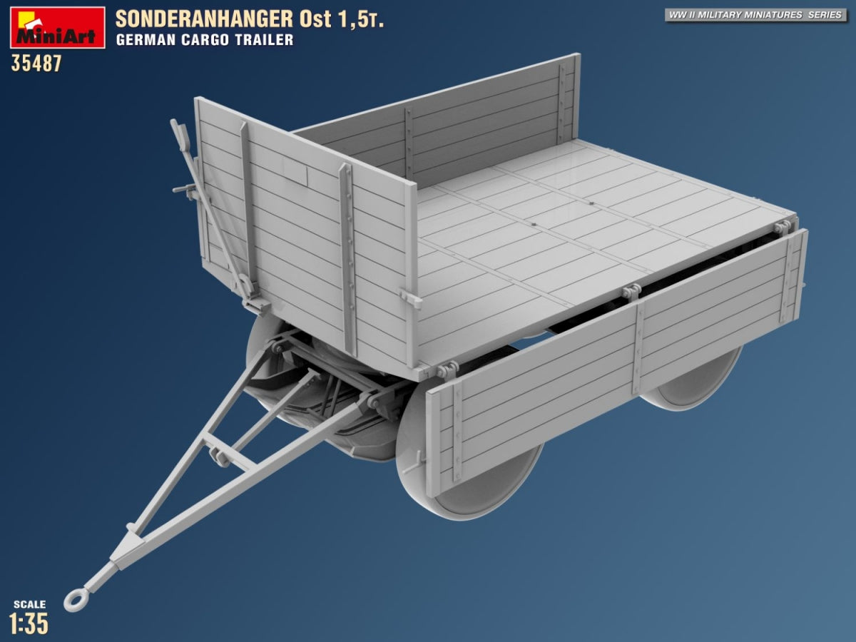 MiniArt 35487 Sonderanhanger 0st 1,5T. German Cargo Trailer 1/35 – Bild 12