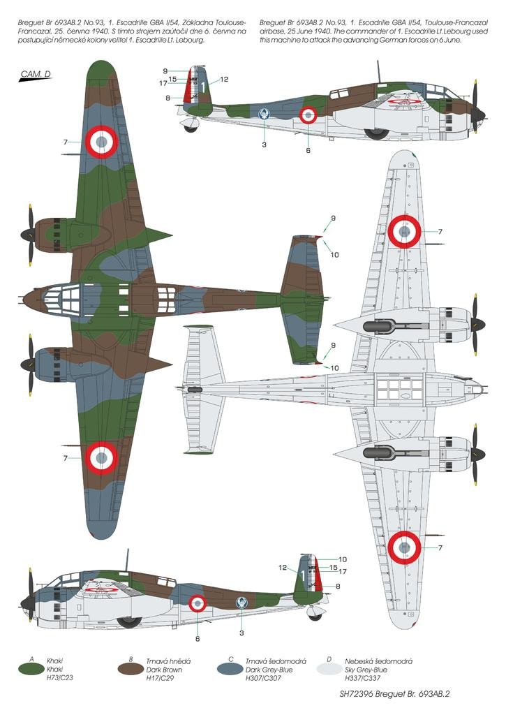 Special Hobby 72396 Breguet Br.693AB.2 &amp;#39;French Attack-Bomber&amp;#39; 1/72 – imagen 3