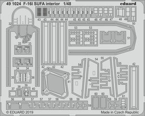 Eduard 491024 F-16I SUFA interior 1/48 HASEGAWA – imagen 2