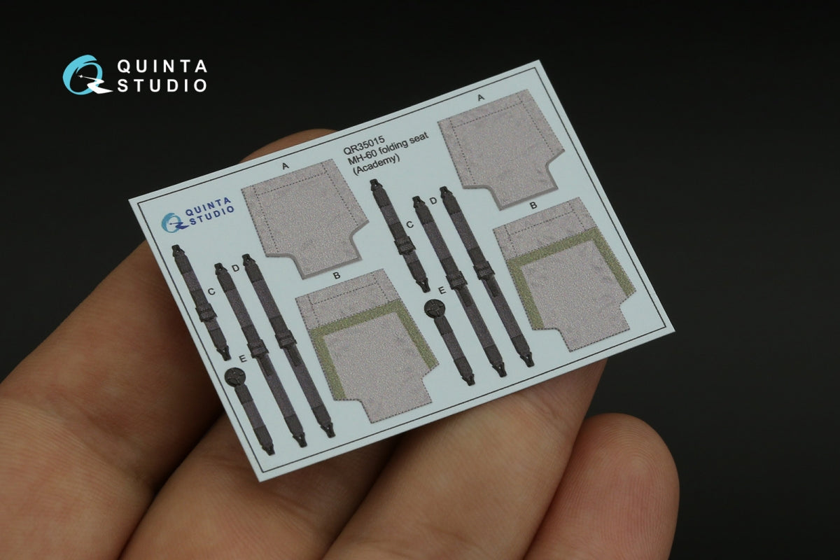 Quinta Studio QR35015 H-60 Family folding seats (Academy), 2 pcs 1/35 – zdjęcie 4
