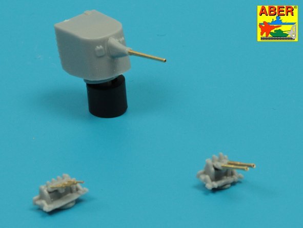 Aber 350L-75 Barrels set for Japnnese Light Cruiser like: Abukama; Isuzu; Kinu; Nagara; Natori; Yura -140mm x 7, 25mm x 4, 13mm x 4 1/350 – imagen 5