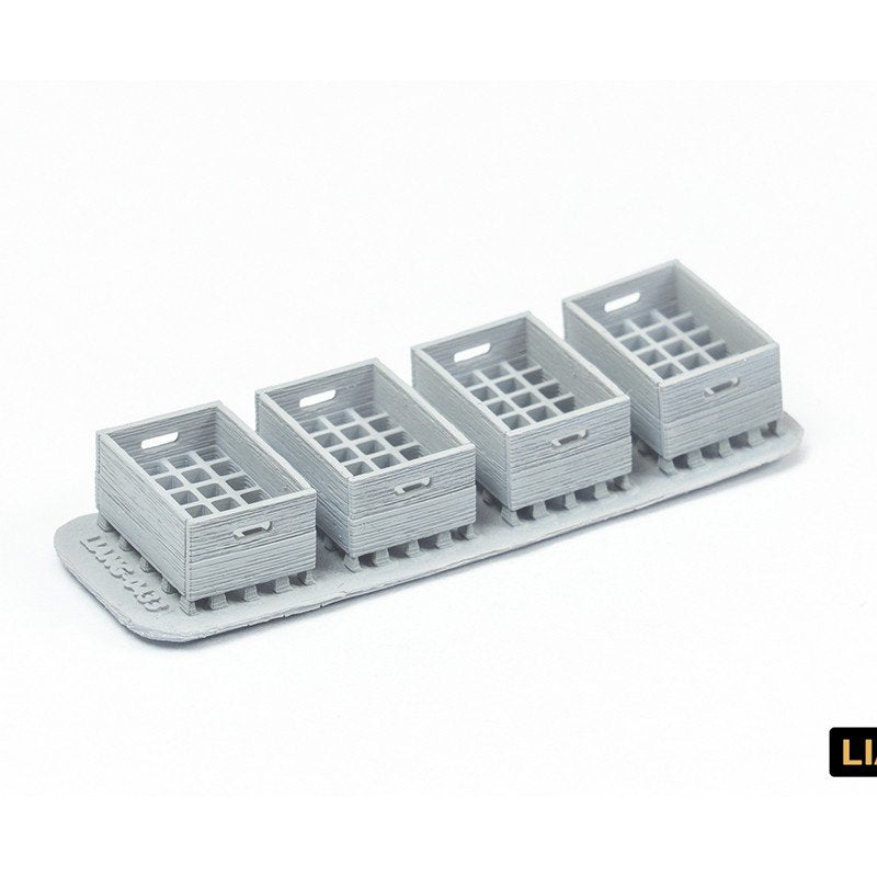 Liang 0433 Beer Soda Bottle Crates WWII x 4 1/35 – immagine 5