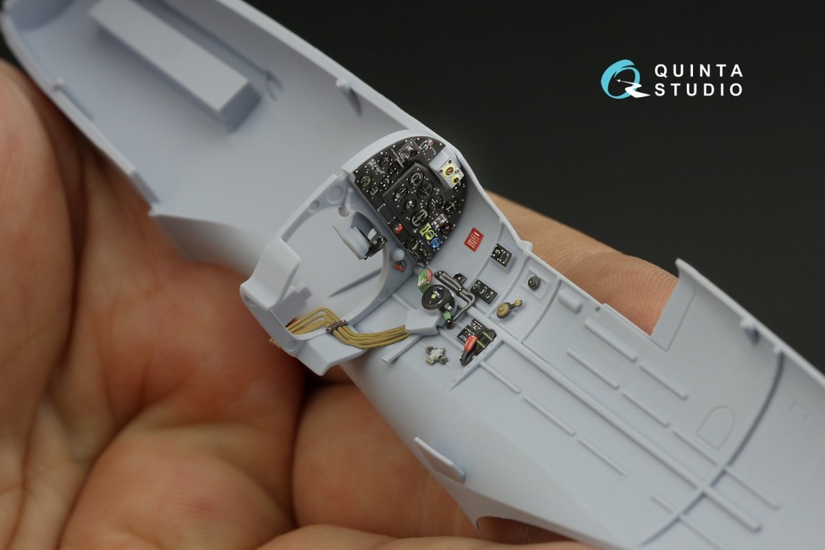 Quinta Studio QD48144 Spitfire PR.XIX 3D-Printed &amp;amp; coloured Interior on decal paper (Airfix) 1/48 – Bild 10