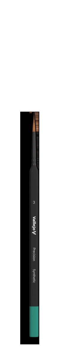 VALLEJO B03003 - Pędzel - Precision - Round Synthetic Brush, Triangular Handle No. 3 – Bild 2