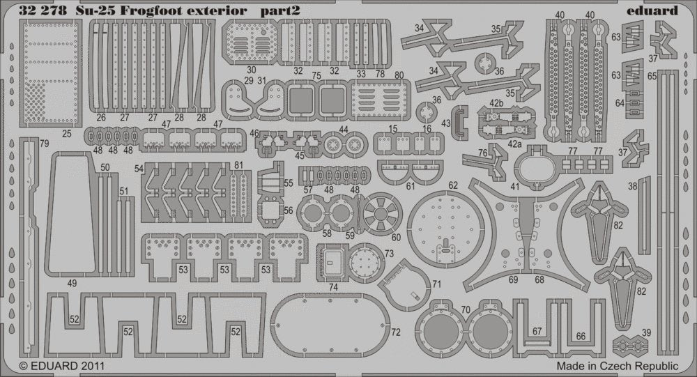 Eduard 32278 Su-25 Frogfoot exterior TRUMPETER 1/32 – Bild 2