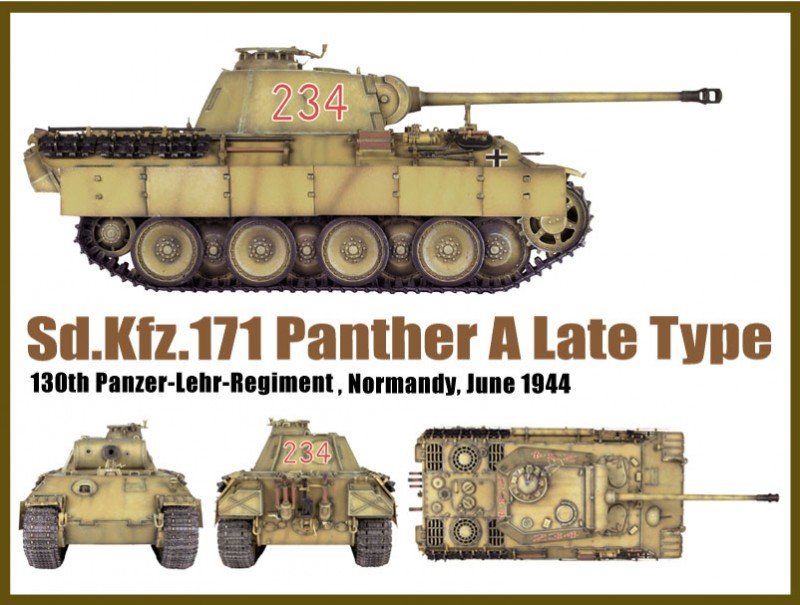 Dragon 6168 Sd.Kfz. 171 PANTHER A, NORMANDIE 1944 (1/35) – image 4