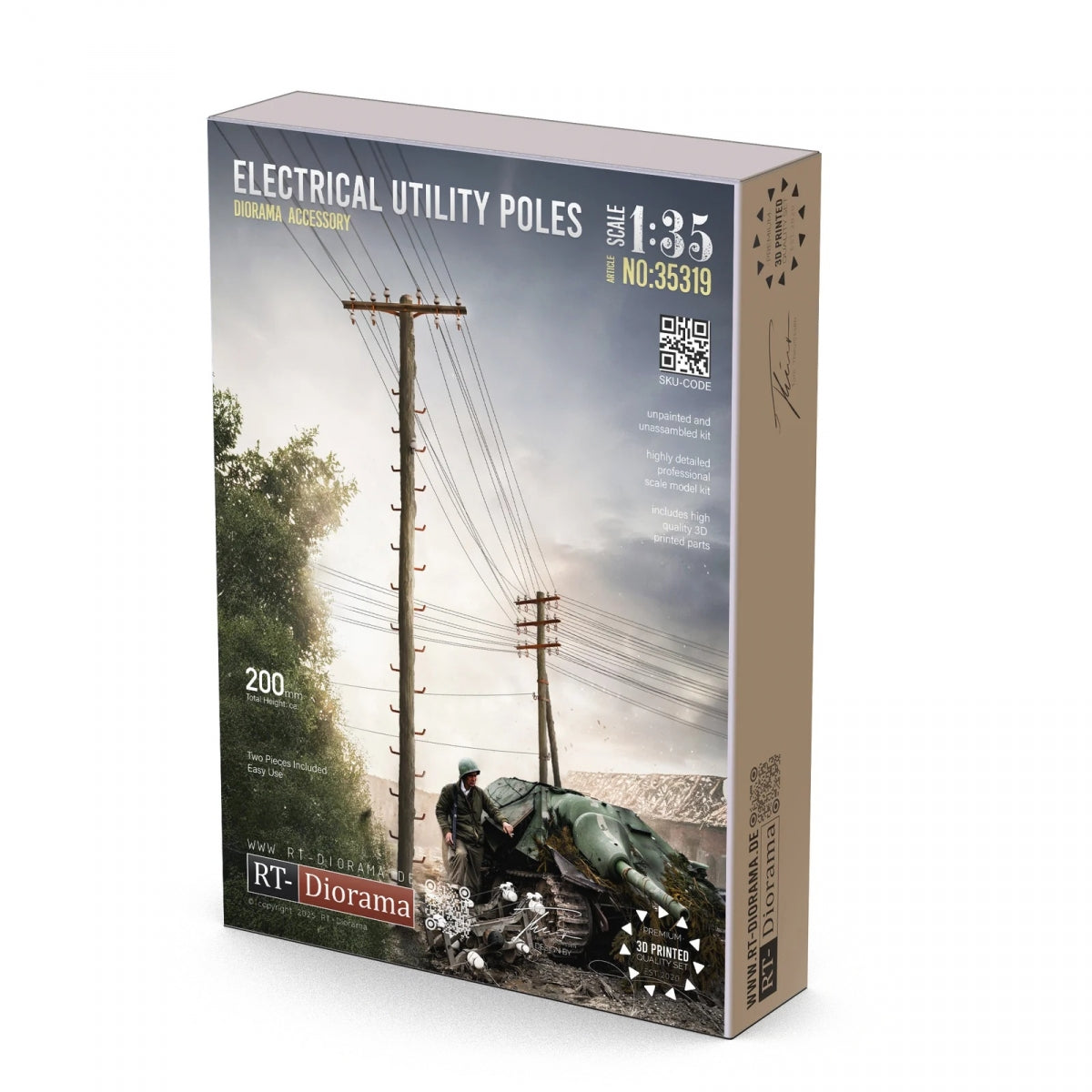 RT-Diorama 35319 Electrical Utility Poles 1/35