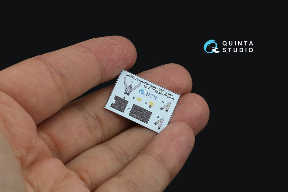 Quinta Studio QD72110 F-15E 3D-Printed &amp;amp; coloured Interior on decal paper (Revell) 1/72 – zdjęcie 7