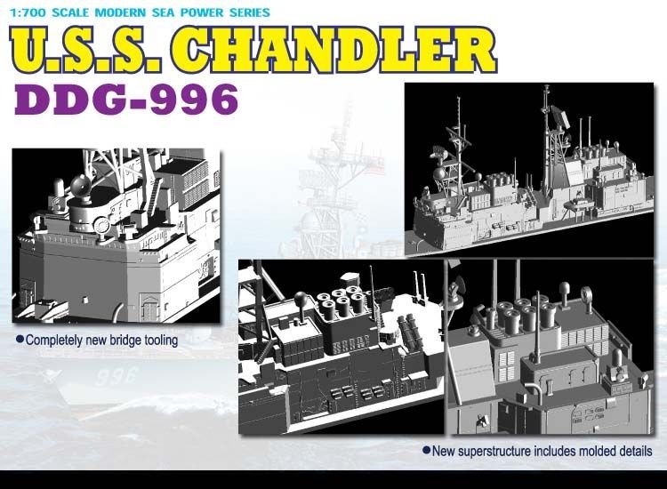 Dragon 7026 U.S.S. Chandler DDG-996 1/700 – immagine 3