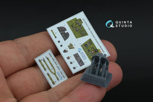 Quinta Studio QD+72054 P-40E Warhawk 3D-Printed &amp;amp; coloured Interior on decal paper (Academy/Modelist) (with 3D-printed resin parts) 1/72 – imagen 2