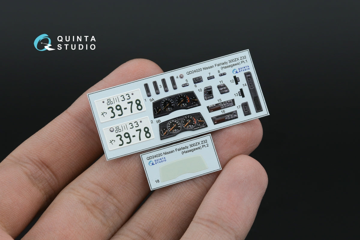 Quinta Studio QD24020 Nissan Fairlady 300ZX Z32 3D-Printed coloured Interior on decal paper (Hasegawa) 1/24 – imagen 4