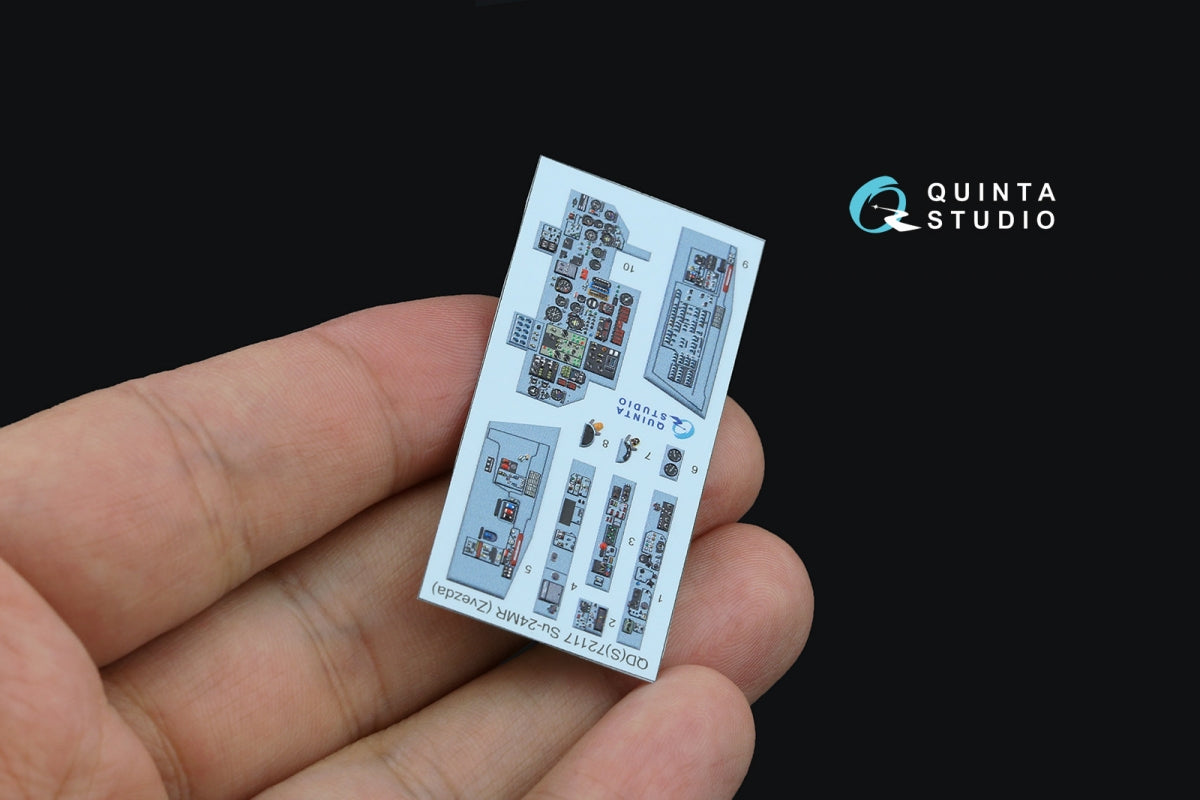 Quinta Studio QD+72117 Su-24MR 3D-Printed coloured Interior on decal paper (Zvezda) (with 3D-printed resin part) 1/72 – imagen 4