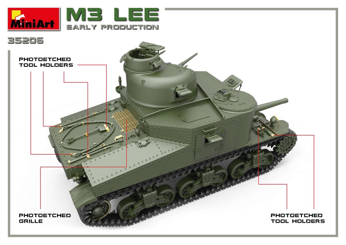 Miniart 35206 M3 Lee première production avec intérieur 1/35 – image 3
