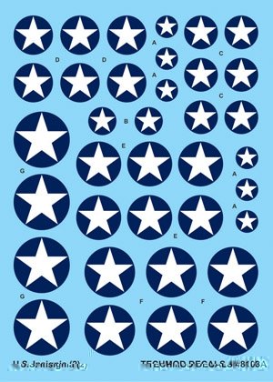 Techmod 48103 - US National Insignia 1942-1943 1/48 – immagine 2