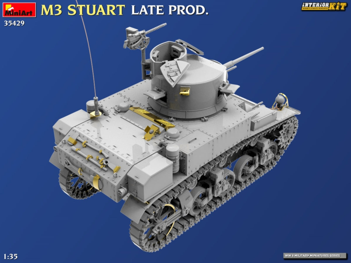 MiniArt 35429 M3 STUART LATE PROD. INTERIOR KIT 1/35 – immagine 9