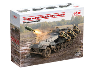 ICM 35107 "Stuka zu Fuss" Sd.Kfz. 251/1 Ausf.B WWII German MLRS 1/35