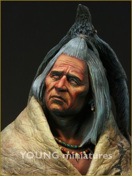 Young Miniatures YH1821 Blackfoot Raven Bearer 1/10 – imagen 9
