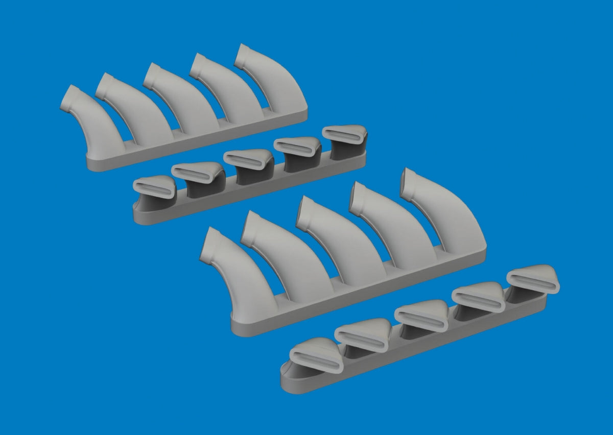 Eduard 672404 Mosquito exhaust stacks PRINT Tamiya 1/72 – imagen 2