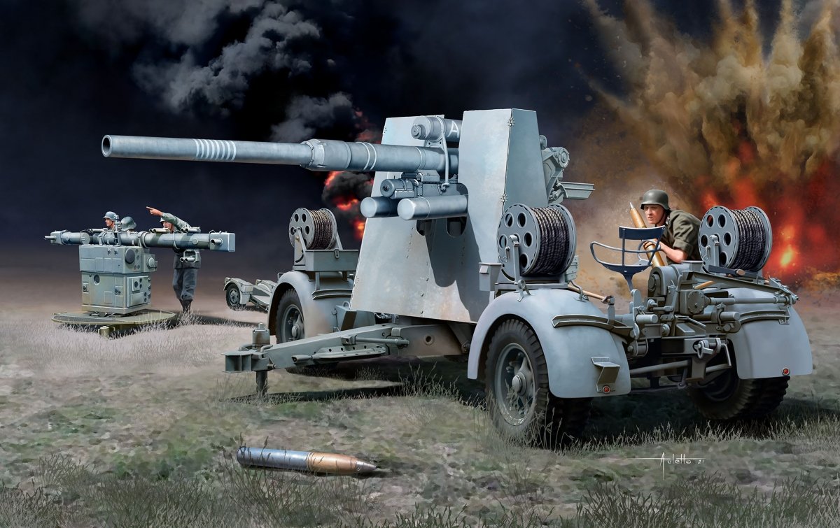 Revell 03325 8,8 cm Flak 37 + Sd.Anh.202 1/72 – imagen 2