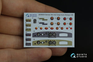 Quinta Studio QD35033 Opel Blitz 3D-Printed &amp;amp; coloured Interior on decal paper (Tamiya) 1/35 – imagen 9