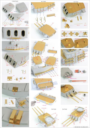Pontos 22004F1 USS BB-61 Iowa 1944 Detail Up Set (Without wooden deck) 1/200 – zdjęcie 32