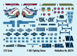 Hobby Boss 80274 F-16C Fighting Falcon 1/72 – imagen 3