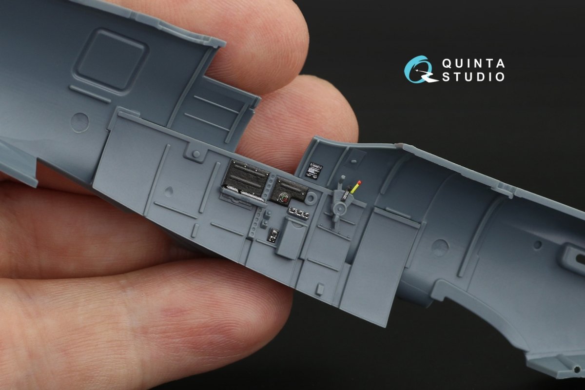 Intérieur imprimé en 3D et coloré sur papier décalcomanie (Eduard) Quinta Studio QD48133 Spitfire Mk.I 1/48 – image 5