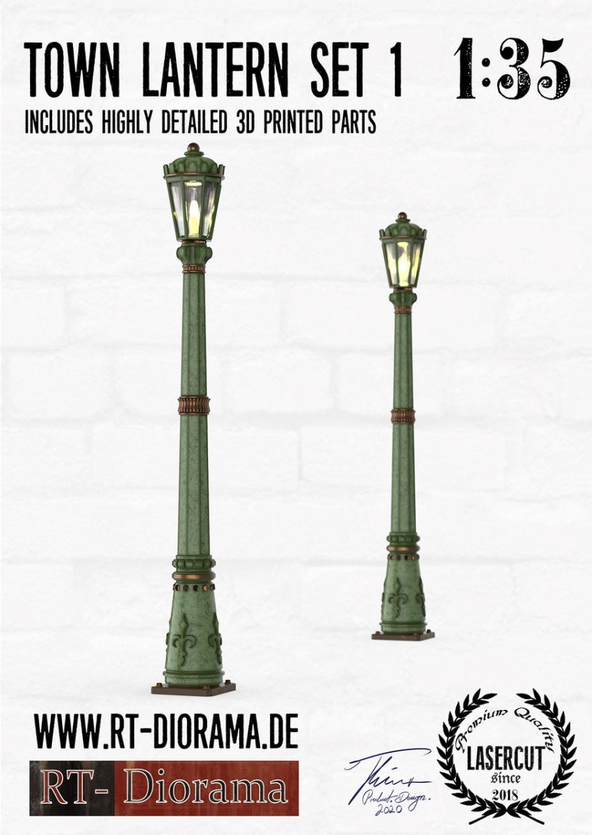 RT-Diorama 35670 Town Lantern Set Type 1 (2pcs.) 1/35 – Bild 2