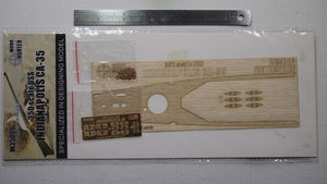Wood Hunter W35006 Wood Deck USS Cruiser Indianapolis for Trumpeter 1/300 – image 2