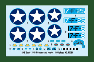 Hobby Boss 80381 F4U-1 Corsair Early version 1/48 – imagen 3