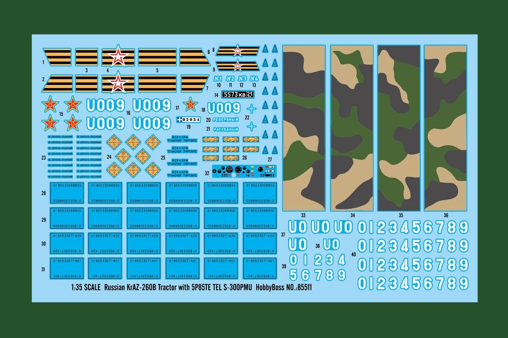 Hobby Boss 85511 Russian KrAZ-260B Tractor with 5P85TE TEL S-300PMU 1/35 – imagen 14