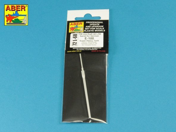 Aber 72L-68 128mm KwK 44 L/65 barrel for German E-100 Super Heavy Tank 1/72 – zdjęcie 6