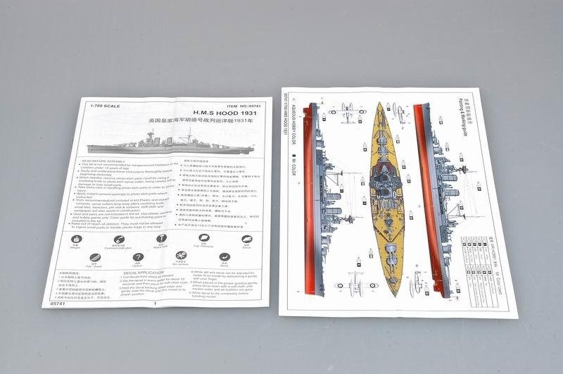 Trumpeter 05741 HMS Hood 1931 1/700 – zdjęcie 5
