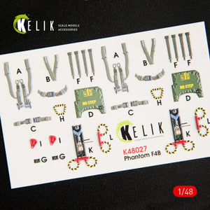 KELIK K48027 F-4B INTERIOR 3D DECALS FOR TAMIYA KIT 1/48 – immagine 3