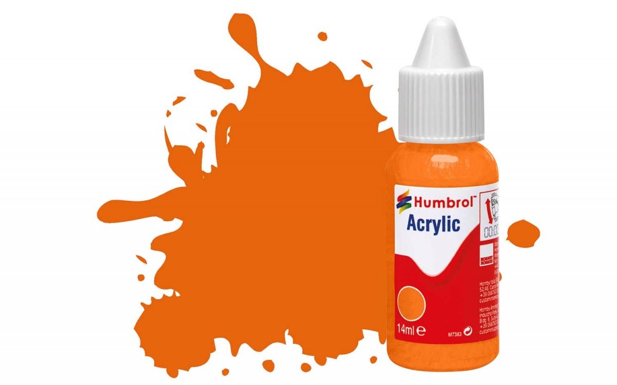 Humbrol DB0018 N° 18 Orange - Brillant 14ml.