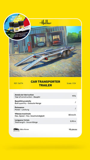 Heller 56774 Remorque de transport de voitures - Kit de démarrage 1/24 – image 6